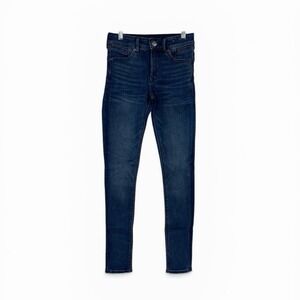 Express Denim Perfect Lift Mid Rise Ankle Legging Size 0 Regular Medium Wash